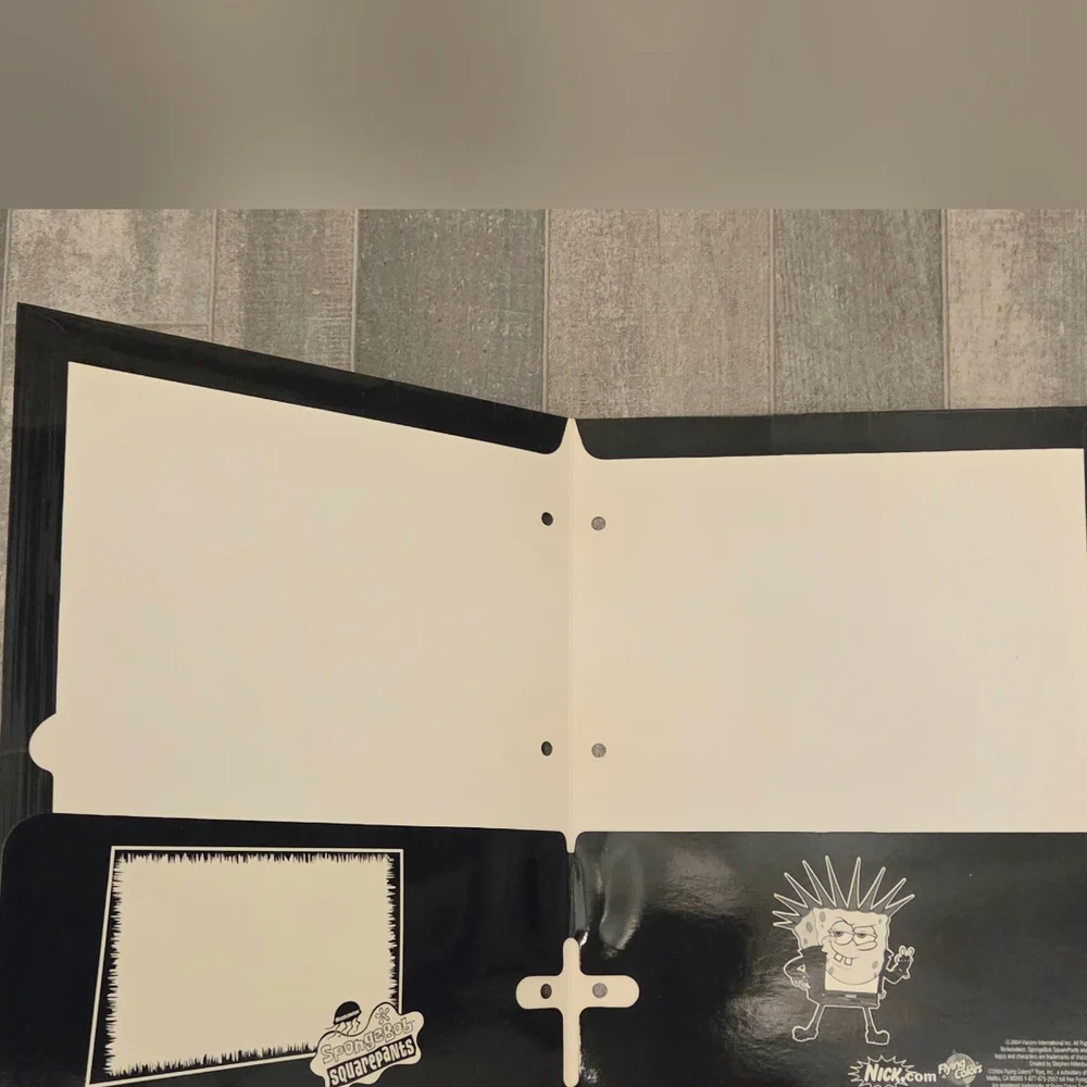 Set of 3 2004 SpongeBob Folders